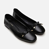 Hakiki Deri Siyah Kadın Babet