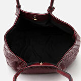 Hakiki Deri Bordo Kadın Çanta