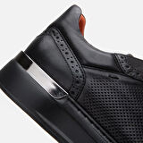 Hakiki Deri Siyah Erkek Günlük Ayakkabı