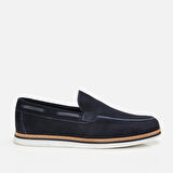 Hakiki Deri Lacivert Erkek Loafer