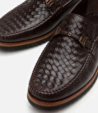 Erkek Deri Kahverengi Hafif Tabanlı Toka Detaylı Loafer