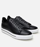 Erkek Deri Siyah Günlük Ayakkabı