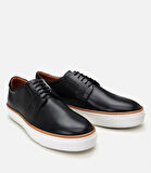 Erkek Deri Siyah Hafif Tabanlı Günlük Ayakkabı