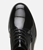 Erkek Rugan Deri Siyah Şık Klasik Ayakkabı