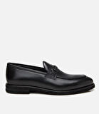 Erkek Deri Siyah Hafif Tabanlı Klasik Loafer