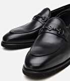 Erkek Deri Siyah Hafif Tabanlı Klasik Loafer
