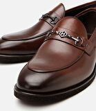 Erkek Deri Kahverengi Hafif Tabanlı Klasik Loafer