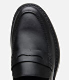 Erkek Deri Siyah Ultra Hafif Tabanlı Klasik Loafer