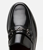 Erkek Deri Siyah Toka Detaylı Klasik Loafer