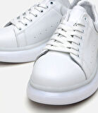 Erkek Deri Beyaz Spor Ayakkabı