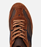 Erkek Süet Deri Taba Ultra Hafif Tabanlı Spor Ayakkabı