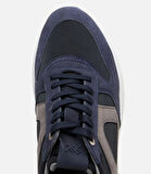 Erkek Süet Deri Lacivert Hafif Tabanlı Spor Ayakkabı