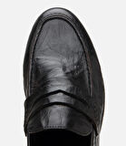 Erkek Deri Siyah Ultra Hafif Tabanlı Klasik Loafer