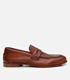 Erkek Deri Taba Ultra Hafif Tabanlı Klasik Loafer