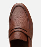 Erkek Deri Taba Ultra Hafif Tabanlı Klasik Loafer