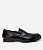 Erkek Deri Siyah Klasik Loafer