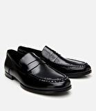 Erkek Deri Siyah Klasik Loafer