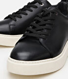 Erkek Deri Siyah Toka Detaylı Spor Ayakkabı