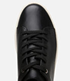 Erkek Deri Siyah Toka Detaylı Spor Ayakkabı