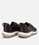 Erkek Deri Kahverengi Ultra Hafif Tabanlı Spor Ayakkabı