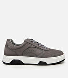 Erkek Deri Beyaz Yüksek Tabanlı Spor Ayakkabı