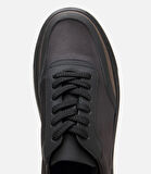 Erkek Deri Siyah Ultra Hafif Tabanlı Spor Ayakkabı