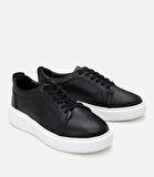 Kadın Deri Siyah Spor Ayakkabı