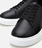 Kadın Deri Siyah Spor Ayakkabı