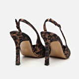 Taba Kadın Leopar Desenli Stiletto