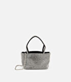 Kadın Siyah Taşlı Portföy Çanta