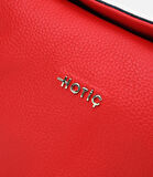 Kadın Deri Kırmızı Ayarlanabilir Askılı Omuz Çantası