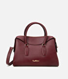 Kadın Deri Bordo Omuz Çantası