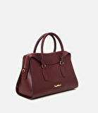 Kadın Deri Bordo Omuz Çantası