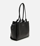 Kadın Deri Siyah Omuz Çantası