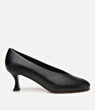 Kadın Deri Siyah İnce Topuklu Ayakkabı