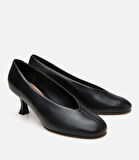 Kadın Deri Siyah İnce Topuklu Ayakkabı