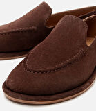 Kadın Süet Deri Kahverengi Günlük Loafer