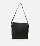 Kadın Deri Siyah Omuz Çantası