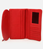 Kadın Deri Kırmızı Cüzdan