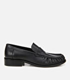 Kadın Deri Siyah Günlük Loafer