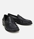 Kadın Deri Siyah Günlük Loafer