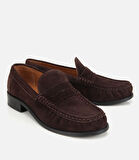 Kadın Süet Deri Kahverengi Yumuşak Dokulu Klasik Loafer