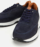 Erkek Deri Lacivert Spor Ayakkabı