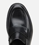 Erkek Deri Siyah Yumuşak Dokulu Klasik Loafer