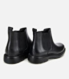 Erkek Deri Siyah Lastik Detaylı Chelsea Bot