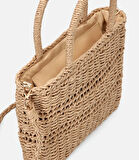 Kadın Hasır Kahverengi Omuz Çantası