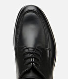 Erkek Deri Siyah Dikiş Detaylı Günlük Ayakkabı