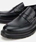 Erkek Deri Siyah Klasik Loafer