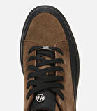 Erkek Süet Deri Kahverengi Kalın Tabanlı Günlük Ayakkabı