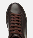 Erkek Deri Kahverengi Kalın Tabanlı Spor Ayakkabı